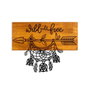 Wallity Wild and Free Escultura de pared de madera y metal Nogal y negro